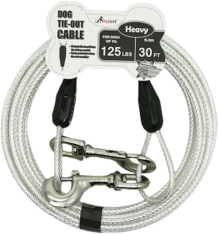 Petest Reflective Tie Out Cable 125 Pounds