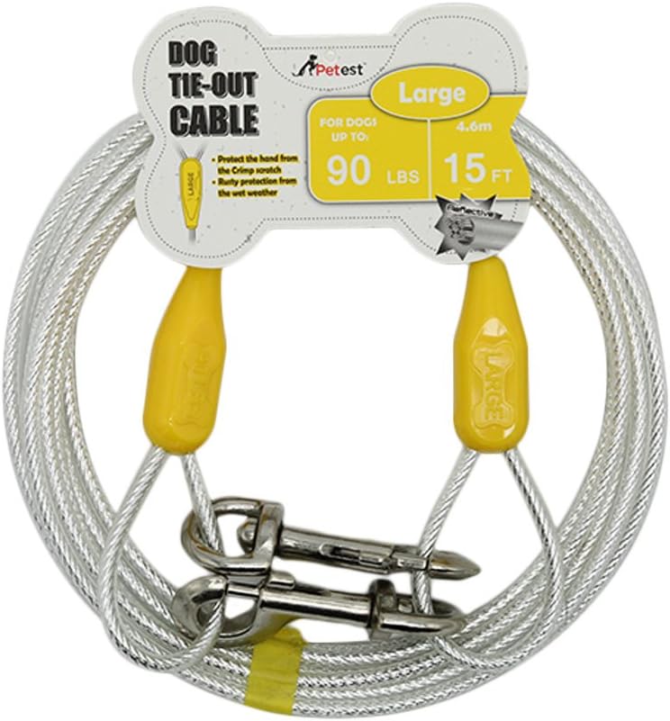 Petest Reflective Tie Out Cable 90 Pounds